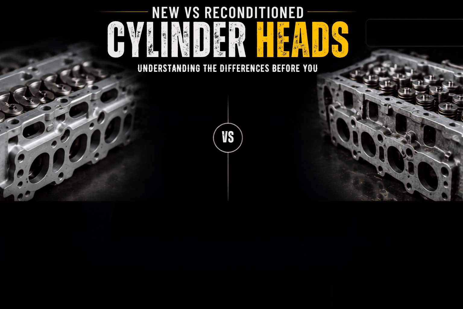 New vs Reconditioned Cylinder Heads