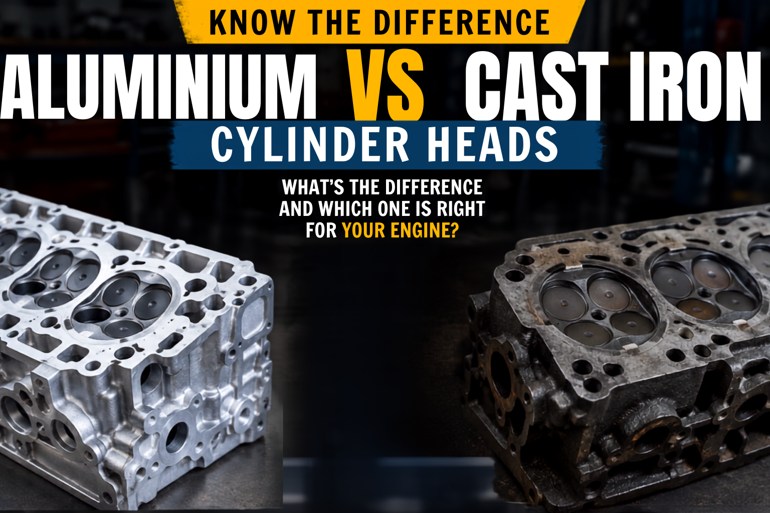 Know the Difference: Aluminium vs Cast Iron Cylinder Heads